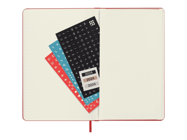 Записная книжка датированная А5 (Large) Classic на 2024 г., Цвет красный