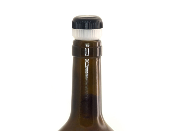 Пробка-каплеуловитель 2-в-1, Цвет черный/белый