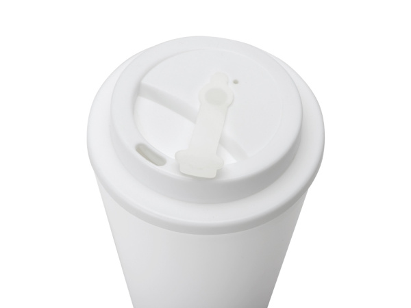 Пластиковый стакан с двойными стенками «Take away», Цвет белый