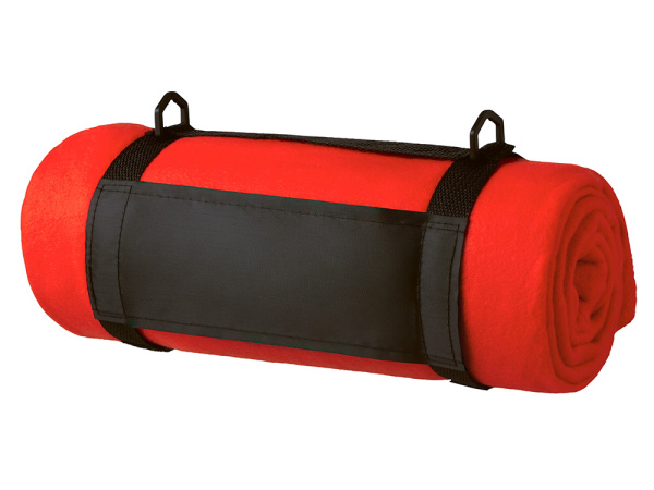 Плед «Нежность» с ремешком на плечо, Цвет красный