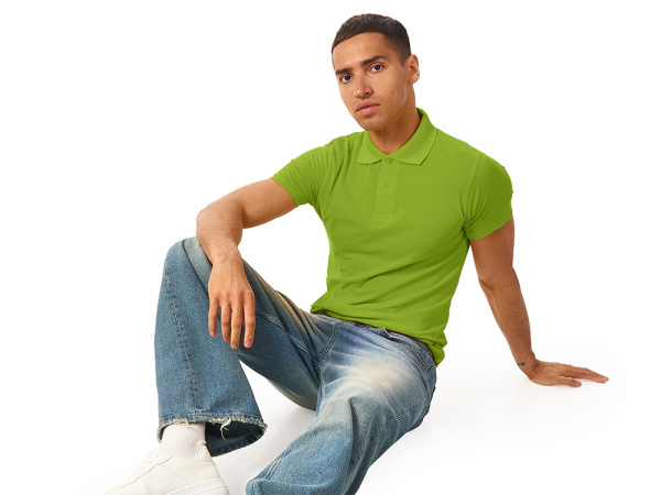 Рубашка поло «First 2.0» мужская, Размер 2XL, Цвет зеленое яблоко