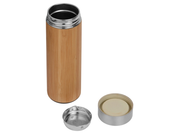 Вакуумный термос «Moso» из бамбука, Цвет натуральный