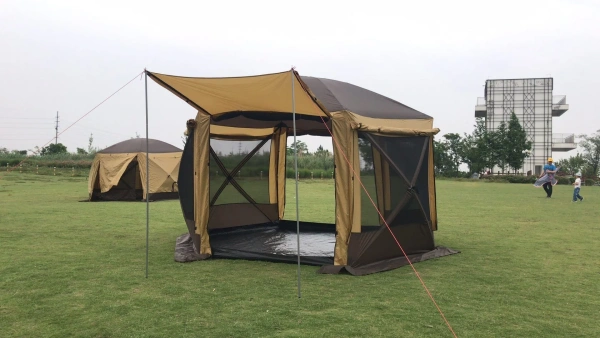 Шестиугольный шатер-палатка для кэмпинга