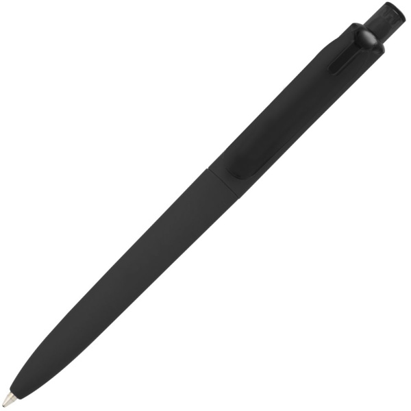 Ручка шариковая Prodir DS8 PRR-T Soft Touch, черная, 14х1,1 см