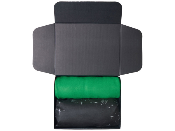 Подарочный набор «Re:Home» с пледом, свечой и диффузором, Цвет зеленый