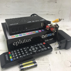 (Оригинал) Цифровой HD TV-тюнер DVB-T2 Eplutus® DVB-125T