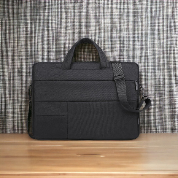 Сумка для ноутбука 17.3"  Pockelot MLB-1045, черная / Два кармана для ручек