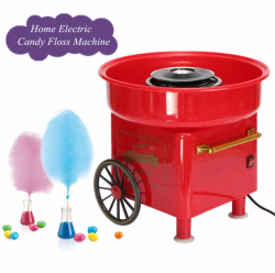 Аппарат для приготовления сладкой сахарной ваты RETRO Cotton Candy "CARNIVAL", 500 W Красная