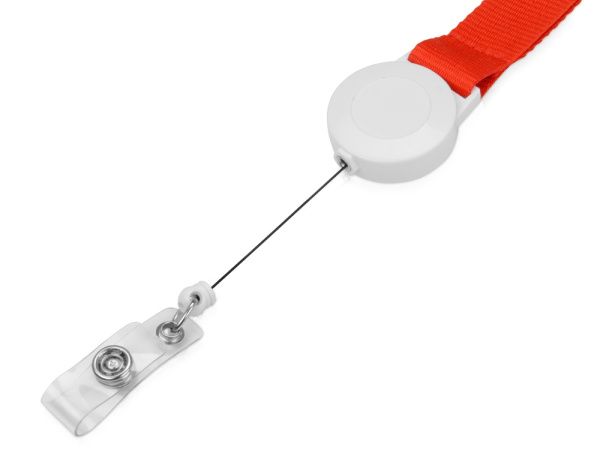 Ланьярд с ретрактором, Цвет красный