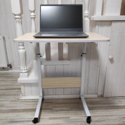 Универсальный стол для ноутбука Table - Mate  (прикроватный столик) на колесах  (складной, регулируе