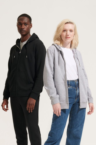 Толстовка унисекс Calipso, серый меланж, XS–3XL