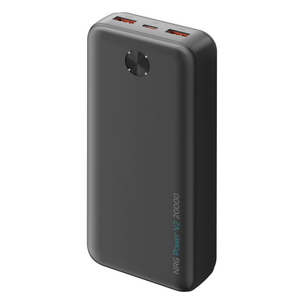 Внешний АКБ NRG Power V2 20000 мА-ч, 2A, 2xUSB, Размер 20000 mAh, Цвет черный