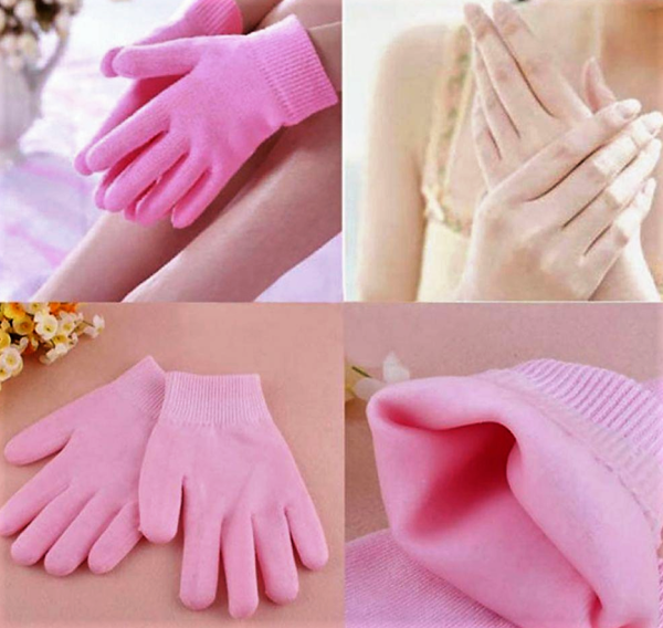 Гелевые увлажняющие Spa перчатки Gel Gloves Moisturizing. Цвет Mix