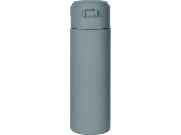 Вакуумная термокружка c кнопкой «Guard», soft-touch, 400 мл, Цвет антрацит