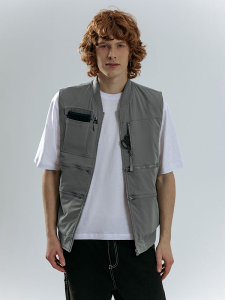 Жилет Hard Work, серый, XS–XXL