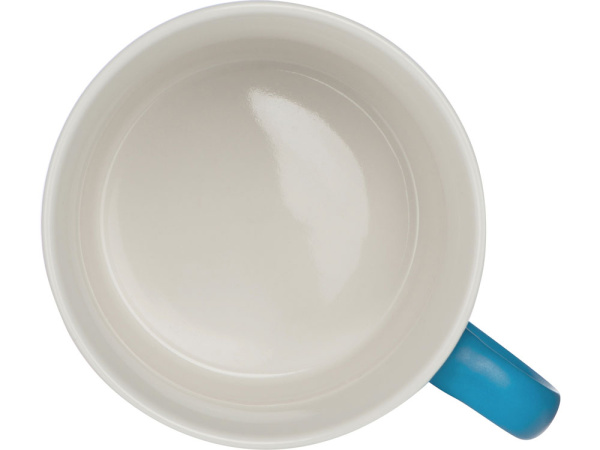 Кружка «Nancy», матовая, Цвет голубой/белый