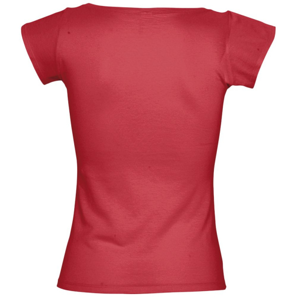 Футболка женская Melrose 150 с глубоким вырезом, красная, S–XL