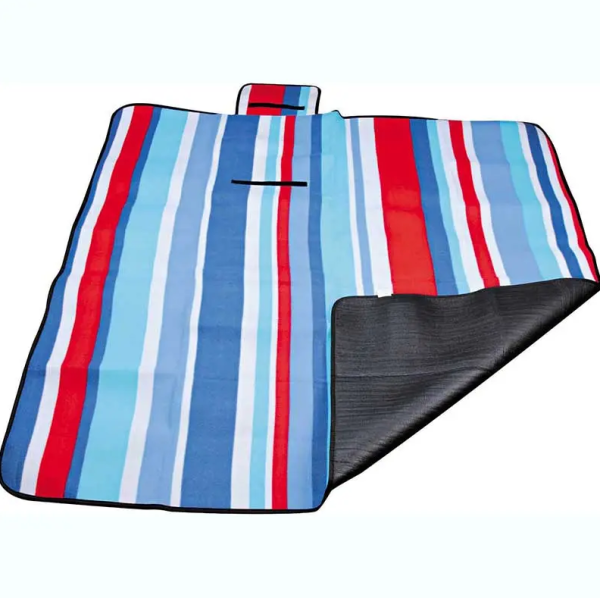 Пляжный складной коврик плед «МИКС», 130х150 см с непромокаемым дном