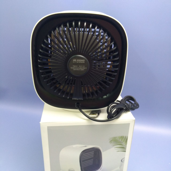 Настольный вентилятор - увлажнитель 2в1 Air Cooler / 300 мл., охлаждение и увлажнение, USB 
