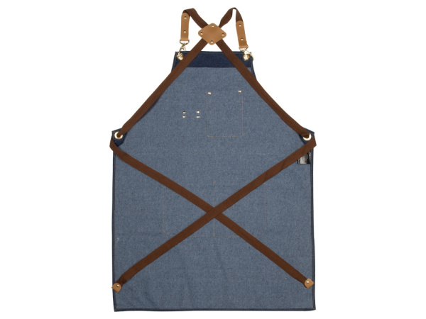 Джинсовый фартук с карманами «Fry», Цвет синий