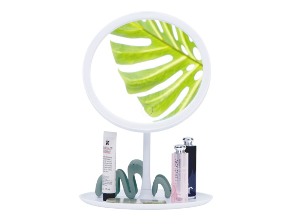 Косметическое зеркало с LED-подсветкой «Beautific», Цвет белый