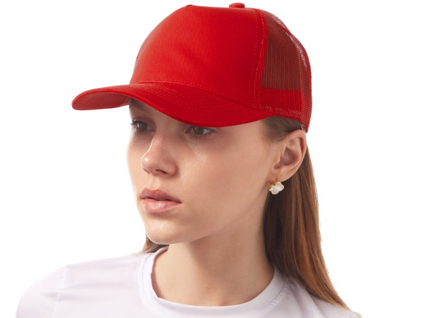 Бейсболка «Kansas», Цвет красный