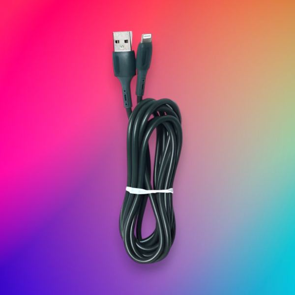Кабель USB MRM MR93i USB-Lightning, длина 2000мм, ток 3А, зеленый / Удлиненный дизайн и силиконовая защита для максимального удобства