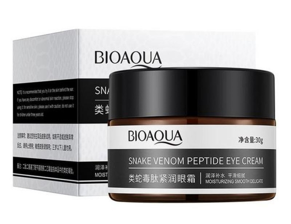 Антивозрастной крем для век с пептидом змеиного яда BIOAQUA Snake Venom Peptide Eye Cream (30г)