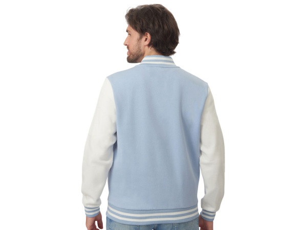 Бомбер «Oxford», унисекс, Размер XL, Цвет небесно-голубой/молочный