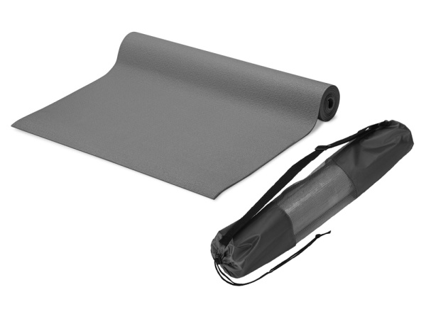 Набор для спорта с ковриком и фитнес-резинками «Virasana», Цвет серый, черный
