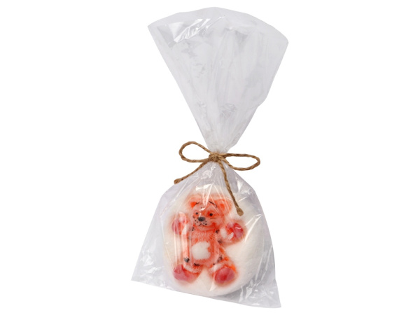 Мыло ручной работы «Тигренок Да Винчи», Цвет белый/оранжевый