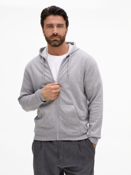 Толстовка унисекс Stone, серый меланж, XS–3XL