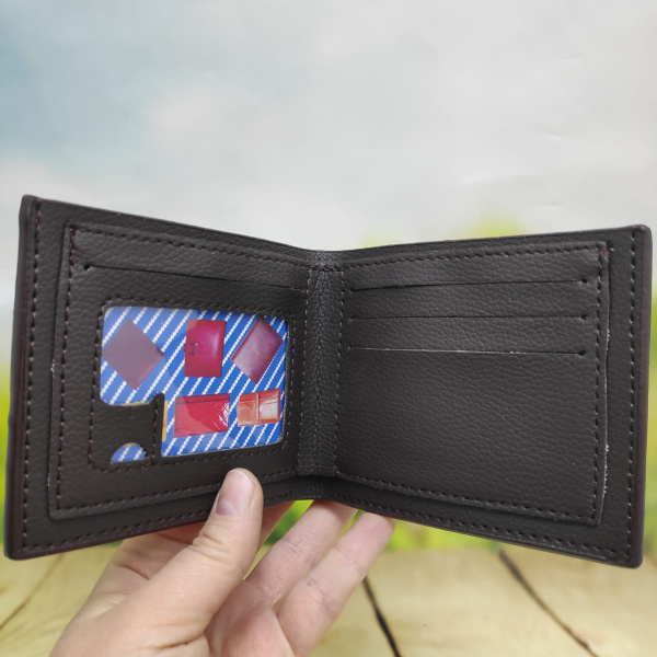Кошелек - портмоне двойного сложения Robert (2 отдела, для карт, для монет, для sim-карты) цвет кори