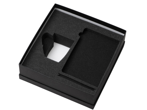 Подарочный набор «COLOR IT» с блокнотом, ручкой и кружкой, Размер гибкая обложка, Цвет черный