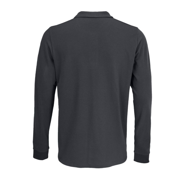 Рубашка поло с длинным рукавом Prime LSL, темно-серая, XS–5XL