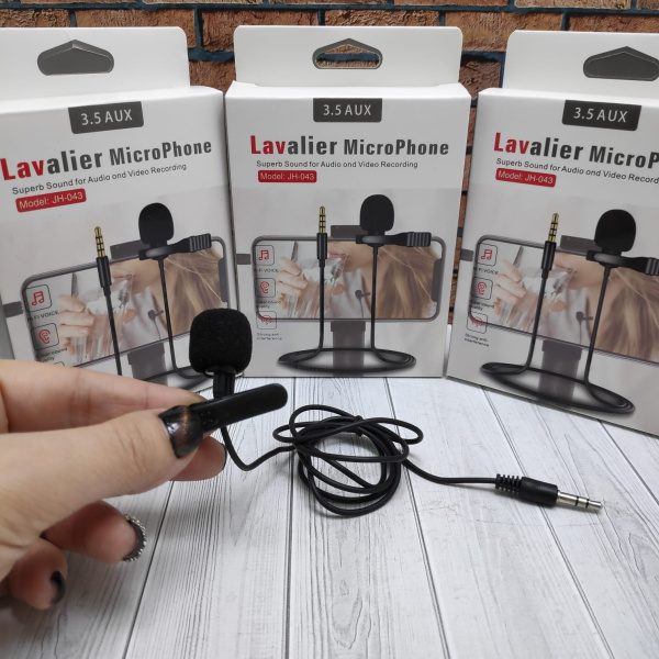 Петличный микрофон JH-043 Lavalier MicroPhone