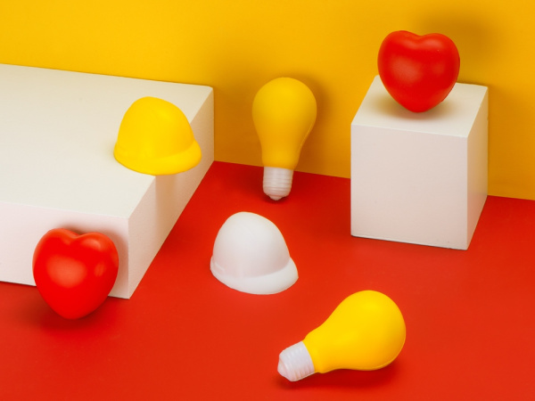 Антистресс «Каска», Цвет оранжевый