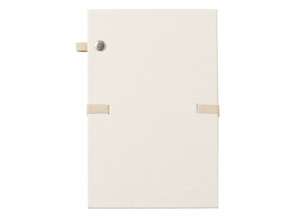 Блокнот А6 «Milky S» с подставкой из пробки, Цвет молочно-белый