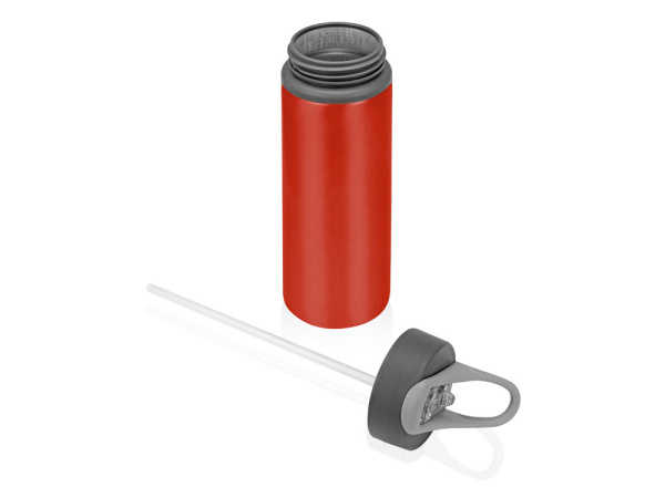 Бутылка для воды «Rino», Цвет красный/серый