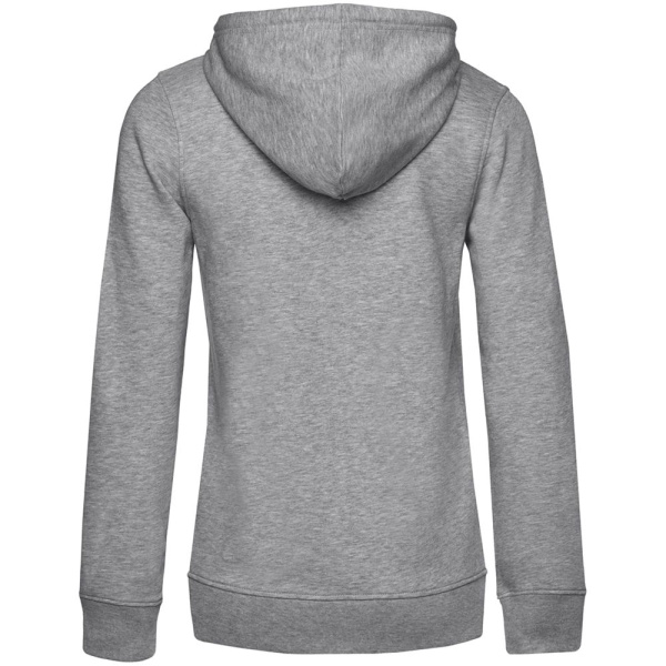 Толстовка на молнии с капюшоном женская BNC Inspire (Organic), серый меланж, XS–XXL