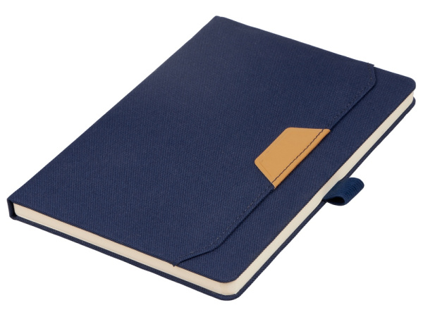 Блокнот А5 из RPET «Harvey», Цвет синий