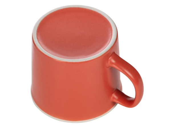 Кружка «Nancy», матовая, Цвет коралловый/белый