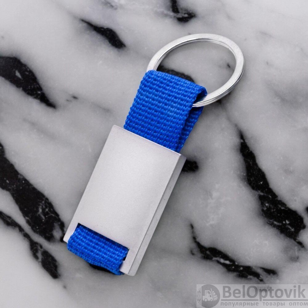 Брелок текстильный с алюминиеовй вставкой Typpo