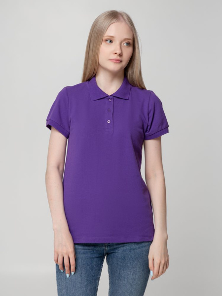 Рубашка поло женская Virma Lady, фиолетовая, S–XXL