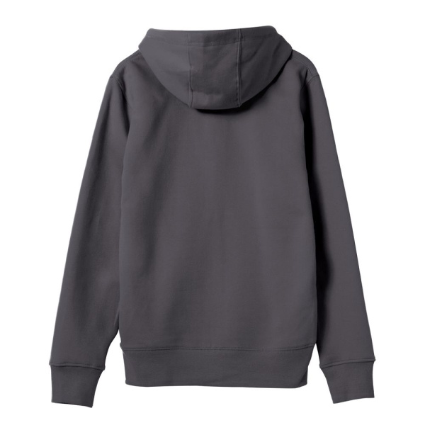 Толстовка на молнии с капюшоном унисекс King, темно-серая, XS–4XL