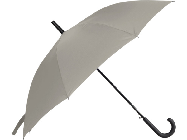 Зонт-трость Reviver с куполом из переработанного пластика, Цвет бежевый