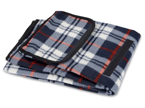 Плед «Шотландия», Цвет синий/белый