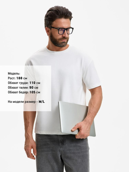 Футболка унисекс Durington, белая, XS–4XL