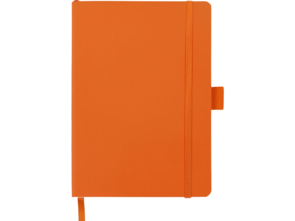 Блокнот А5 в гибкой обложке «Vision 2.0» soft-touch, Размер А5, Цвет оранжевый