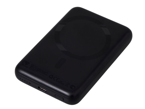 Магнитный внешний беспроводной аккумулятор «Polarix», QC/PD, 10000 мАч, Цвет черный